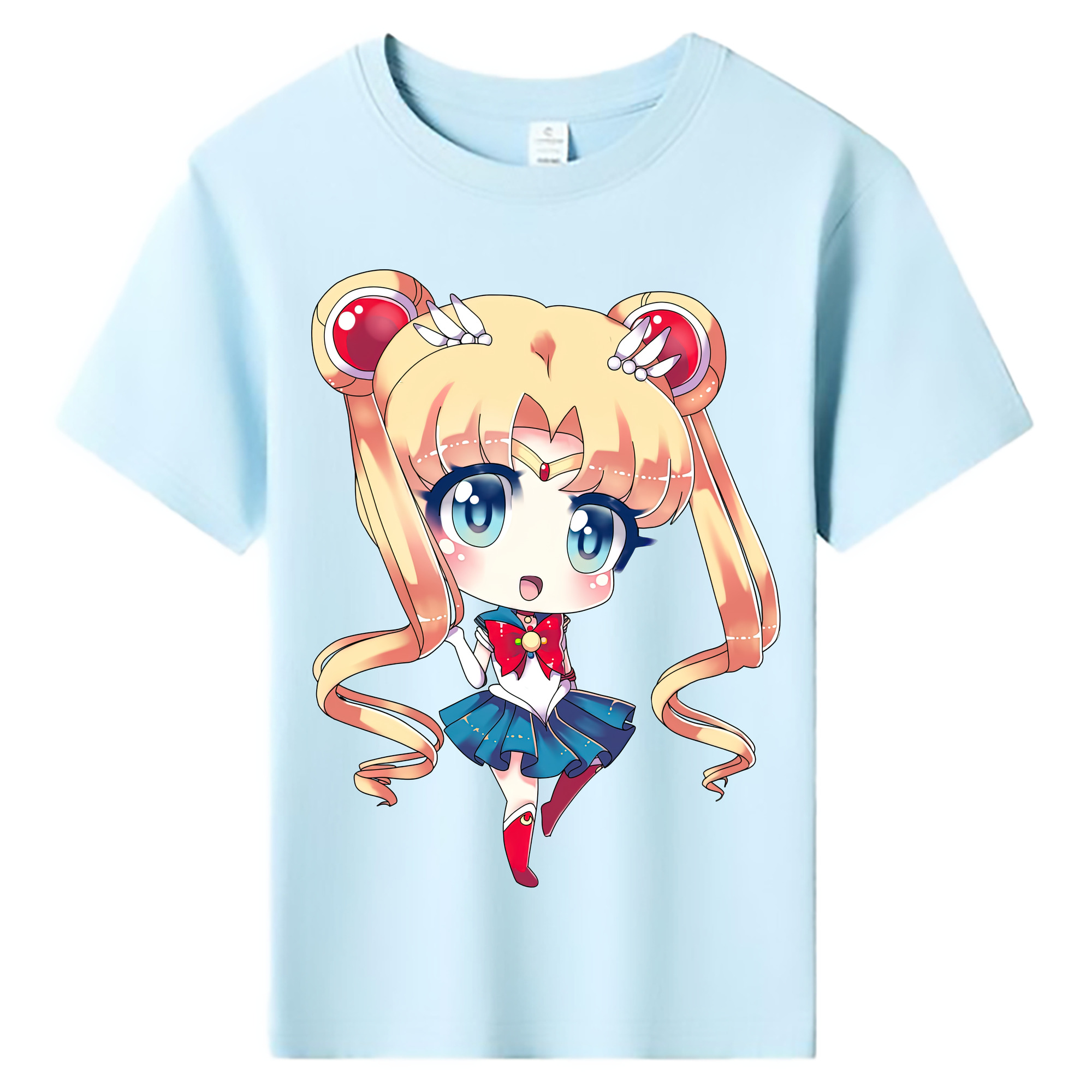 （画像用） 美少女戦士セーラームーン 月野 うさぎ つきの うさぎ Sailor Moon Tsukino Usagi 綿100％キッズTシャツ（フロントプリント）